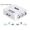 RCA Composite AV CVBS to HDMI Audio Video Mini Adaptor Full HD 1080P - Image 2