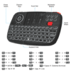 Riitek i4 Wireless & Bluetooth Rechargeable Keyboard with Touchpad - Image 3