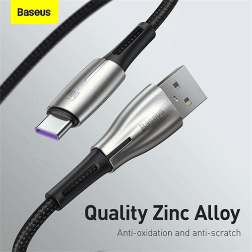 Baseus 1M 66W Type-C Water Drop-shaped Lamp Charging Cable