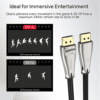 Unitek C1606BNI DisplayPort V1.4 Cable 8K 60Hz 1m Silver - Image 4