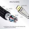 Unitek C1606BNI DisplayPort V1.4 Cable 8K 60Hz 1m Silver - Image 6