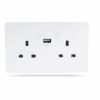 WOOX R4053 Wi-Fi Smart Wall Socket 2xUK Outlet & 1xUSB 5V/2.4A