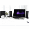 SonicGear Space5v2 2.1 BT/USB/FM Speakers 60W Grey - Image 4