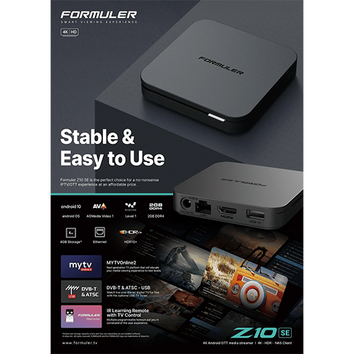 Formuler Z10 Pro Max Android IPTV Box 4K 4GB/32GB » Buy Online